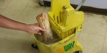 Subway Manager Shows New Hire How To Properly Soak Bread In Mop Water