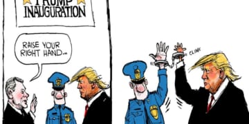 Cartoon: Raise your right hand